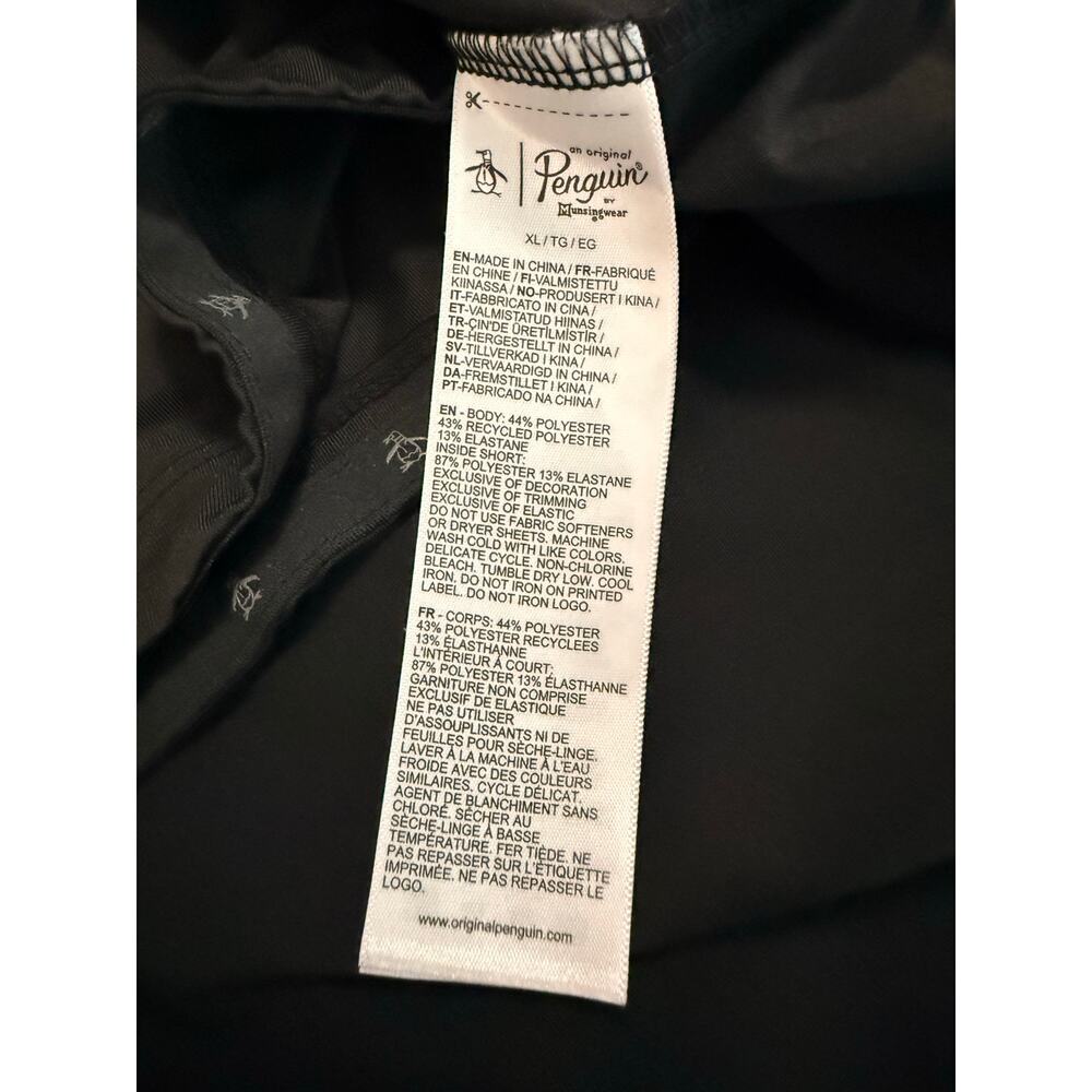 Penguin Black White Stitching Mini Golf Skort Size X Large - Picture 7 of 9